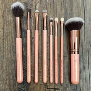 Luxie Pink and Rose Gold Brush Collection